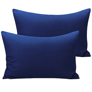 NTBAY Microfiber Toddler Pillowcases with Envelope Closure 2 Pack 100 Brushed Microfiber Super Soft Travel Kids Nursery Pillow Cases 14x20 Fits Pillows Sized 12x16 13x18 14x19 Navy Blue