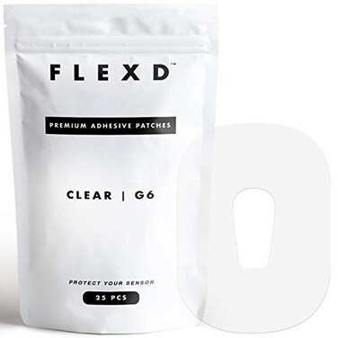 رقع Flexd المقاومة للماء G6 شفافة، عبوة من 25 قطعة