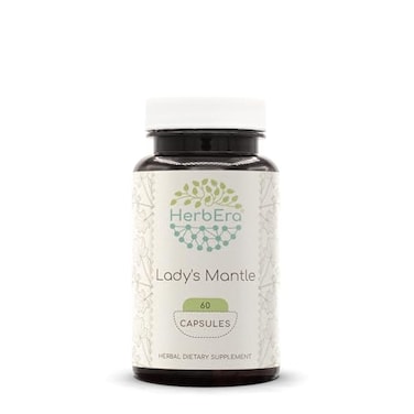 HerbEra Ladys Mantle 60 Capsules 400 mg Ladys Mantle Alchemilla vulgaris Dried Herb 60 Capsules