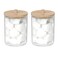eyxformula 250 Count Cotton Balls 100 Pure Organic Cotton Soft Super Absorbent Includes 2 Cotton Ball Holders for Bathroom Vanity Perfect for Face Makeup Remover Nail Polish Removal Crafts Pet Care