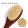 NENO CICI Wooden Bath Brush with Stiff Sisal Bristles Long Handle for Shower Back Scrubber Body Exfoliator with Hook for Hanging Stiff Sisal Hair