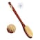 NENO CICI Wooden Bath Brush with Stiff Sisal Bristles Long Handle for Shower Back Scrubber Body Exfoliator with Hook for Hanging Stiff Sisal Hair