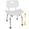 Vaunn FSAHSA Eligible ToolFree Assembly Adjustable Shower Chair Spa Bathtub Seat Bench with Removable Back