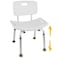 Vaunn FSAHSA Eligible ToolFree Assembly Adjustable Shower Chair Spa Bathtub Seat Bench with Removable Back