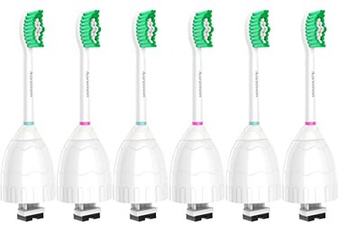 رؤوس فرشاة أسنان بديلة من Aoremon لفرشاة أسنان Philips Sonicare ESeries Essence HX702266 وغيرها من فرش الأسنان الكهربائية ذات التركيب اللولبي (عبوة من 6 قطع)