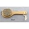 HiKin 787 Short Handle Dry Bath Body Brush Scrubber Wood Handle Soft Horsehair Mane Natural Bristles Shower Brush Good for Cellulite Detox Exfoliating Blood Circulation etc
