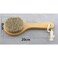 HiKin 787 Short Handle Dry Bath Body Brush Scrubber Wood Handle Soft Horsehair Mane Natural Bristles Shower Brush Good for Cellulite Detox Exfoliating Blood Circulation etc