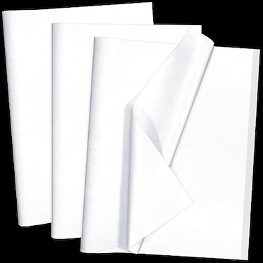 Artdly 100 Sheets White Tissue Paper 14 x 20 Inches Recyclable White Wrapping Paper Bulk for Weddings Birthday DIY Project Festival Wrapping Crafts Decor