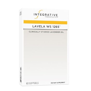 مكمل غذائي من شركة Integrative Therapeutics، لافيلا WS 1265 سيليكسان، لدعم النوم والتخلص من التوتر، زيت اللافندر العطري، 60 كبسولة هلامية، 60 جرعة