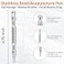 InfiniteRelax Stainless Steel Gua Sha Acupuncture Pen Trigger Point Massager Tool
