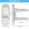 Flowden Improved Childproof Door Lever Lock2 PackPrevents Toddlers from Opening Doors Durable ABS with Adhesive Backing Simple Install No Tools Needed