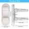 Flowden Improved Childproof Door Lever Lock2 PackPrevents Toddlers from Opening Doors Durable ABS with Adhesive Backing Simple Install No Tools Needed