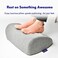 C CUSHION LAB Foot Rest for Under Desk at Work Adjustable Memory Foam Foot Rest for Office Chair Gaming Chair Ergonomic Design for Back Hip Pain Relief Wellness Green