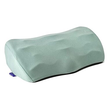 C CUSHION LAB Foot Rest for Under Desk at Work Adjustable Memory Foam Foot Rest for Office Chair Gaming Chair Ergonomic Design for Back Hip Pain Relief Wellness Green