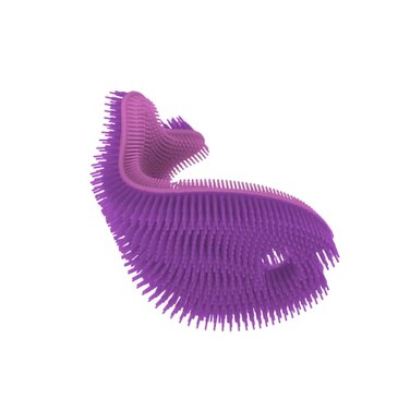 Innobaby Bathin Smart Silicone Sensory Fish Bath Scrub for Babies and Toddlers Purple