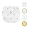 Amazing Baby Hybrid Cloth Diaper Cover with PocketSling Newborn Sz 1 510 lbs Use with Boosties Inserts Gray Watercolor Dots SmartNappy Set includes Muslin Cover Bifold Insert Booster Pad