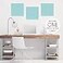Sweet Jojo Turquoise Blue Fabric MemoryMemo Photo Bulletin Board by Designs