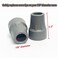 MESINURS Crutch Tips Replacement Medical Drive Cane Tips 78 Inch Gray 2 Pcs