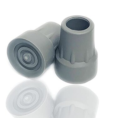 MESINURS Crutch Tips Replacement Medical Drive Cane Tips 78 Inch Gray 2 Pcs