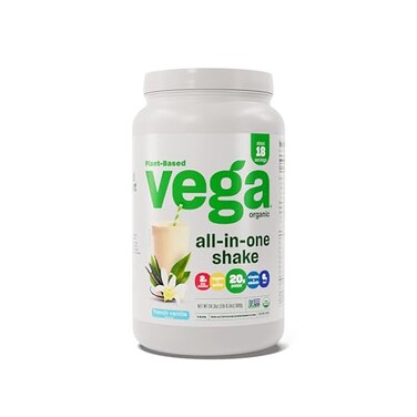 Vega AllinOne Nutrition Organic Vegan Protein Powder French Vanilla 20g Protein Meal Replacement Shake 15 lbs 18 Servings