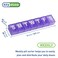 Ezy Dose Weekly 7Day Pill Organizer Medium Planner Purple BPAFree
