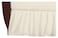 American Baby Company 100 Natural Cotton Percale Ruffled Crib Skirt Cream 52L x 28W 135