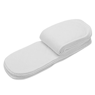 Huhushop 10PCS Reusable Nappy Liners Washable Layers Soft Incontinence Cloth Diaper Insert Liner Nappy Pad Baby Cotton Fiber Inserts for Cloth DiapersInsert 6 Layers