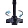 HurryCane Go HCANEBKG2 Walking Stick with T Handle Black