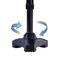 HurryCane Go HCANEBKG2 Walking Stick with T Handle Black