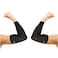 THX4COPPER Elbow Compression Sleeve2 PiecesCopper Infused SupportGuaranteed Recovery Copper Elbow BraceIdea for Sports Golfers Tennis Elbow Arthritis TendonitisMedium