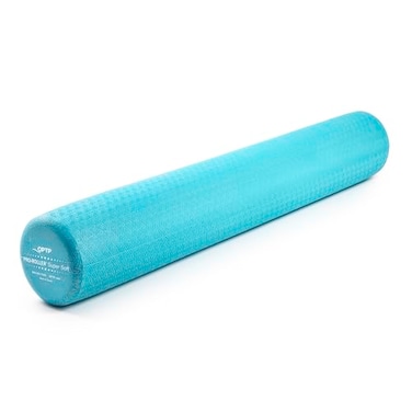 أسطوانة تدليك OPTP PRORoller فائقة النعومة ذات كثافة عالية، 36 بوصة، لون أزرق فاتح، أسطوانة تدليك ذات كثافة منخفضة للتمارين الرياضية والتدليك اللطيف والعلاج الطبيعي، 36 × 6 بوصة، دائرية