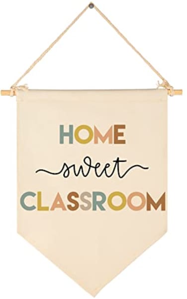 FYSIA Teacher GiftClassroom Wall or Door Banner Flag SignHome Sweet Classroom