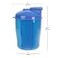Ezy Dose 30Day Vitamin Organizer 6 Large Compartments Blue BPAFree