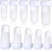 Pangda 10 Pieces Finger Splint Mallet Finger Support Splint Brace Plastic Support Protector for Adjustable Immobilizer for Basketball Joint Protection 5 Sizes White