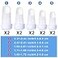 Pangda 10 Pieces Finger Splint Mallet Finger Support Splint Brace Plastic Support Protector for Adjustable Immobilizer for Basketball Joint Protection 5 Sizes White