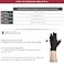 OTC Resting Splint Glove 5 Finger SemiRigid Splints Open Tips Black Left Hand Large