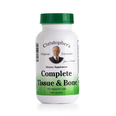 Christopher's Original Christophers Original Formulas Complete Tissue Bone Formula 100 VCaps Herbal Support for Bones Connective Tissue Pack of 3
