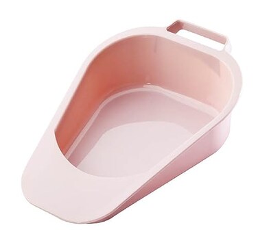 Carex Fracture Bed Pan with 473 oz Capacity Portable Bed Pans for Elderly Easy Clean Bedpan with Convenient Back Handle for Easy Grasp Lightweight Female Urinal Bedpan for BoundBedridden Patient