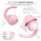SUPCEAT Ear Plugs for Sleeping Noise Reduction Soft Silicone Earplugs 2 Pairs Reusable Hearing Protection Earplugs for Noise Sensitivity SleepSnoreTravel Sound Reduction Noise Cancelling Pink