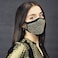 قناع وجه قماشي Case-Mate SafeMate x CaseMate BRILLIANCE قابل للغسل وإعادة الاستخدام، مرصع بأحجار الراين، مقاس صغير للبالغين، مصنوع من القطن، يتضمن فلترًا ذهبيًا