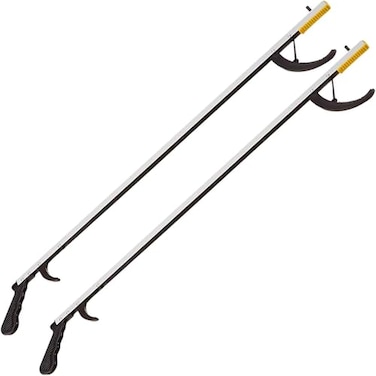 DMI 2 Pack 32 Inch Reacher Grabber PickupTool for Seniors Disabled or After Surgery Claw Reaching Assist Tool Trash Grabber Arm Extension NonFolding Grabbers for Seniors Magnetic Claw