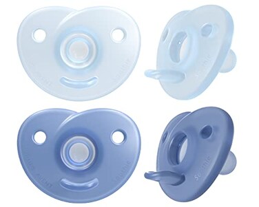 Philips AVENT Soothie Heart Pacifier BlueLight Blue 03 Months 4 Pack SCF09941