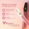 VICTORY NAIL Ceramic Files for Nails Manicure Fingernail Files with Cases Expert Precision Filing Leaves Nails Smooth Professional Manicure Pedicure Kit White Black 2 Count Soft