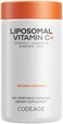 Codeage Liposomal Vitamin C 1500mg with Zinc Elderberry Citrus Bioflavonoids Grapefruit Lemon Orange Powder Quercetin Rose Hips Fruit Vegan Supplement NonGMO Vegan Pills 180 Capsules