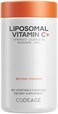 Codeage Liposomal Vitamin C 1500mg with Zinc Elderberry Citrus Bioflavonoids Grapefruit Lemon Orange Powder Quercetin Rose Hips Fruit Vegan Supplement NonGMO Vegan Pills 180 Capsules