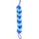 Spa Savvy Bath Loofah Back Scrubber Long Stretch Mesh Shower Body Sponge with Rope Handles Exfoliating Braided Pouf for Men and Women Blue
