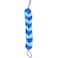 Spa Savvy Bath Loofah Back Scrubber Long Stretch Mesh Shower Body Sponge with Rope Handles Exfoliating Braided Pouf for Men and Women Blue