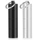 Opret 2 Pack Keychain Pill Holder 3 Compartments Metal Small Pill Case Waterproof Portable Travel Pill Box Pill Container for Purse Matte Black Silver
