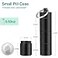 Opret 2 Pack Keychain Pill Holder 3 Compartments Metal Small Pill Case Waterproof Portable Travel Pill Box Pill Container for Purse Matte Black Silver