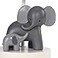 Lambs &amp; Lambs Ivy Me Mama WhiteGray Elephant Nursery Lamp with Shade Bulb